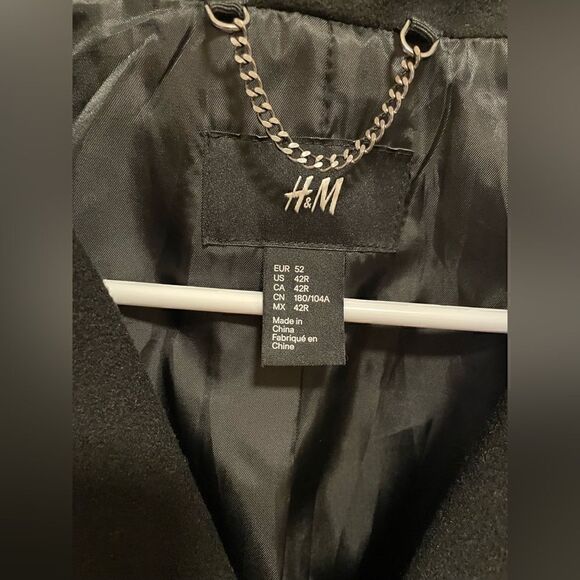 H&M MEN’S PEA COAT - Picture 6 of 6